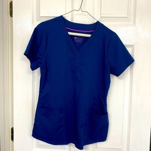 Purple Label by Healing Hands scrub top. Navy. Small. Minimal wear